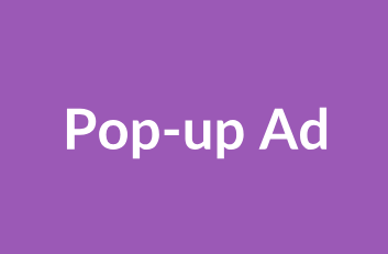 Pop-up Welcome Advertisement